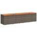 Ladă depozitare grădină gri 220x50x54 cm poliratan lemn acacia - WALTI WALTI