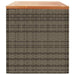 Ladă depozitare grădină gri 220x50x54 cm poliratan lemn acacia - WALTI WALTI