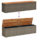 Ladă depozitare grădină gri 220x50x54 cm poliratan lemn acacia - WALTI WALTI