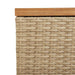 Cutie depozitare grădină bej 220x50x54 cm lemn acacia poliratan - WALTI WALTI