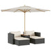 Set mobilier de grădină cu perne, 5 piese,poliratan/lemn acacia - WALTI WALTI