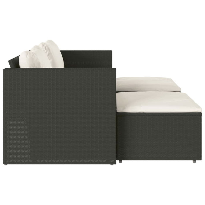 Set mobilier de grădină cu perne, 5 piese,poliratan/lemn acacia - WALTI WALTI