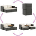 Set mobilier de grădină cu perne, 5 piese,poliratan/lemn acacia - WALTI WALTI