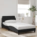 Cadru de pat fără saltea, negru, 100x200 cm, catifea - WALTI WALTI