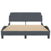 Cadru de pat fără saltea, gri închis, 120x200 cm, catifea - WALTI WALTI