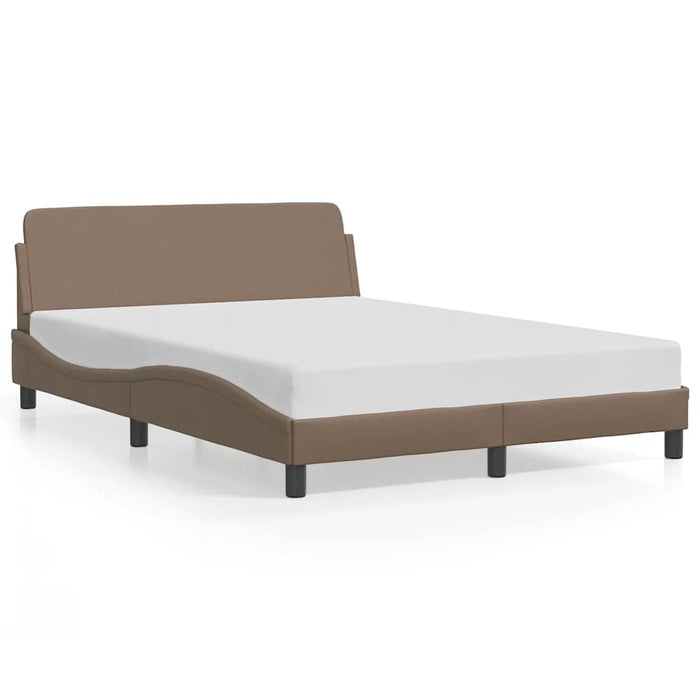 Cadru de pat, Dover, cappuccino, 120x200 cm, piele ecologică - WALTI WALTI
