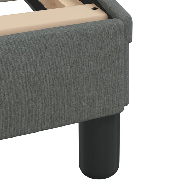 Cadru de pat fără saltea, gri închis, 140x190 cm, textil - WALTI WALTI