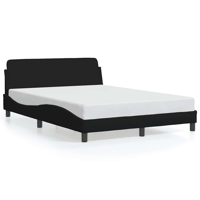 Cadru de pat, Dover, negru, 140x190 cm, textil WALTI