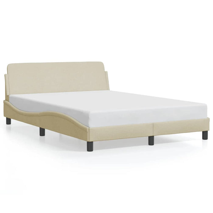 Cadru de pat, Dover, crem, 140x190 cm, textil WALTI