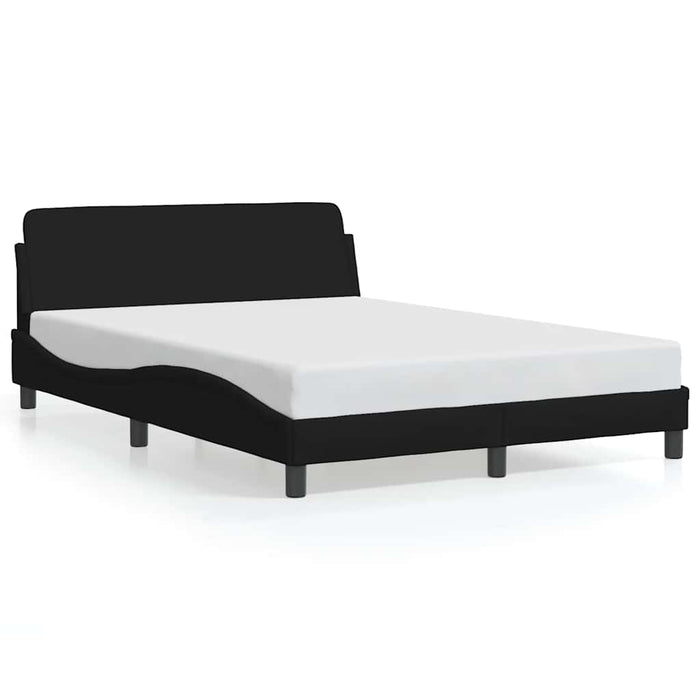 Cadru de pat, Dover, negru, 140x200 cm, textil WALTI