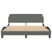 Cadru de pat fără saltea, gri închis, 160x200 cm, textil - WALTI WALTI