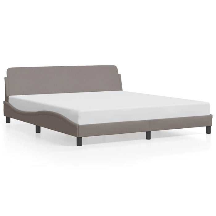 Cadru de pat, Dover, gri taupe, 180x200 cm, textil WALTI