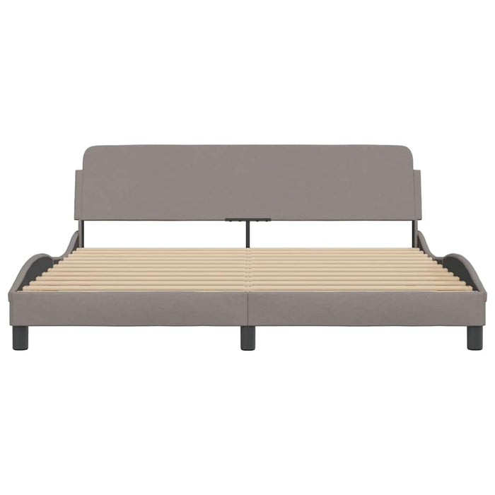 Cadru de pat, Dover, gri taupe, 180x200 cm, textil WALTI