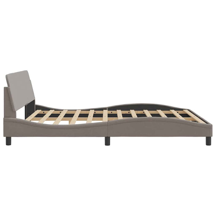 Cadru de pat, Dover, gri taupe, 180x200 cm, textil WALTI