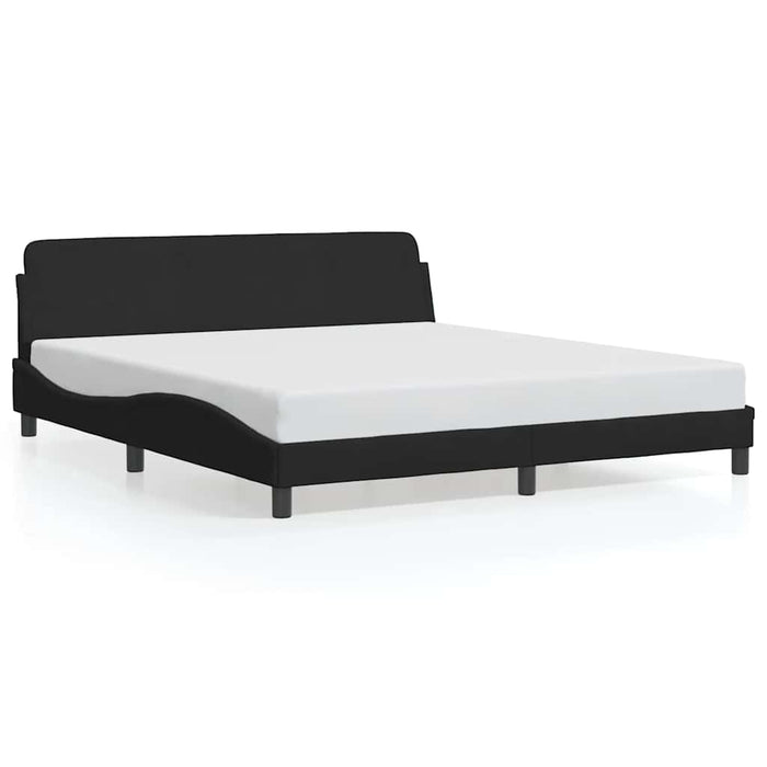 Cadru de pat, Dover, negru, 183x213 cm, piele artificială WALTI