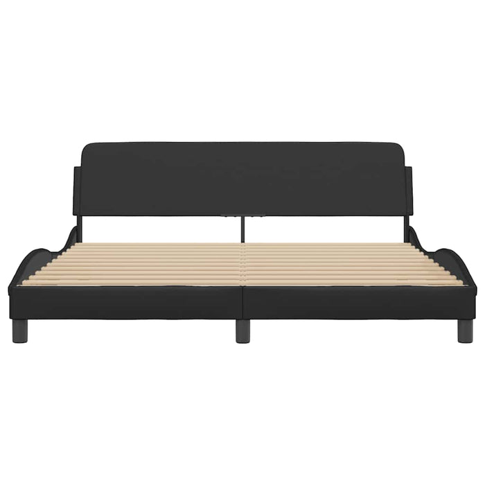 Cadru de pat, Dover, negru, 183x213 cm, piele artificială WALTI