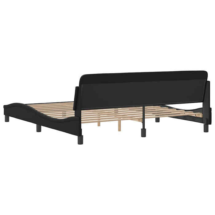 Cadru de pat, Dover, negru, 183x213 cm, piele artificială WALTI