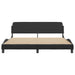 Cadru de pat Dover negru și alb 183x213cm piele artificială - WALTI WALTI