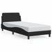 Cadru de pat Dover negru, 90x190 cm, material textil - WALTI WALTI