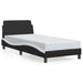 Cadru de pat Dover alb-negru 90x190 cm piele ecologică - WALTI WALTI