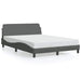 Cadru de pat Dover gri închis 135x190 cm, material textil - WALTI WALTI