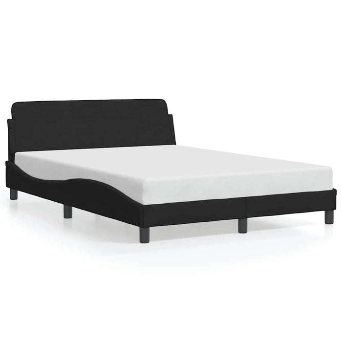 Cadru de pat Dover negru 135x190 cm catifea - WALTI WALTI