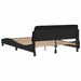 Cadru de pat Dover negru 135x190 cm piele ecologică - WALTI WALTI