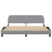 Cadru de pat Dover gri deschis 180x200 cm, material textil - WALTI WALTI