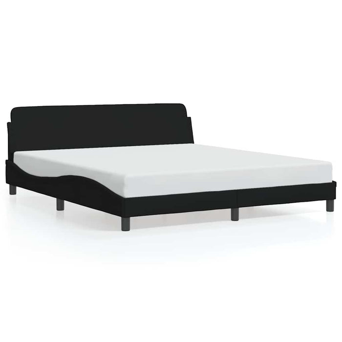 Cadru de pat Dover negru, 180x200 cm, material textil - WALTI WALTI
