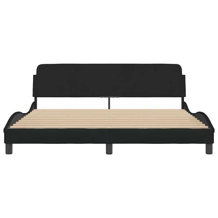 Cadru de pat Dover negru, 180x200 cm, material textil - WALTI WALTI