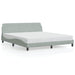 Cadru de pat Dover gri deschis 180x200 cm catifea - WALTI WALTI