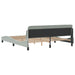 Cadru de pat Dover gri deschis 180x200 cm catifea - WALTI WALTI