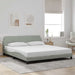 Cadru de pat Dover gri deschis 180x200 cm catifea - WALTI WALTI
