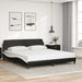 Cadru de pat Dover alb-negru 180x200 cm piele ecologică - WALTI WALTI