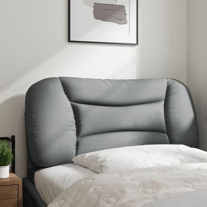 Pernă tăblie de pat, Hvar, gri deschis, 80 cm, material textil WALTI