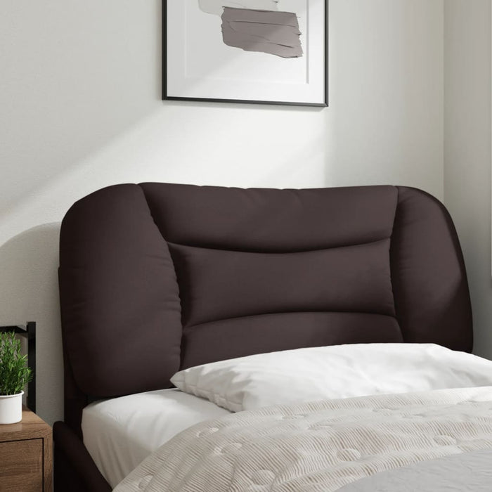 Pernă pentru tăblie de pat Hvar maro închis, 80 cm, material textil WALTI