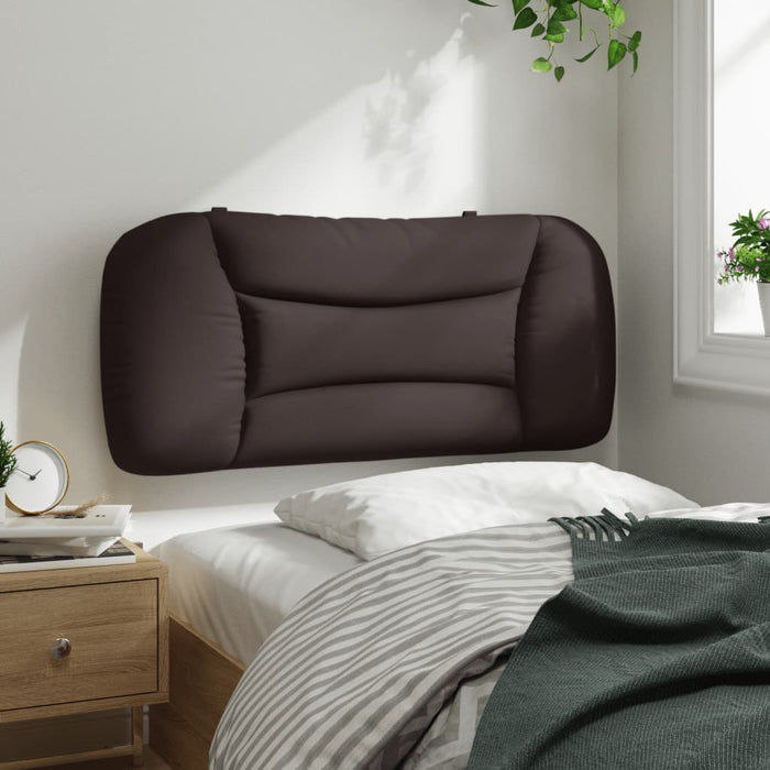 Pernă pentru tăblie de pat Hvar maro închis, 80 cm, material textil WALTI