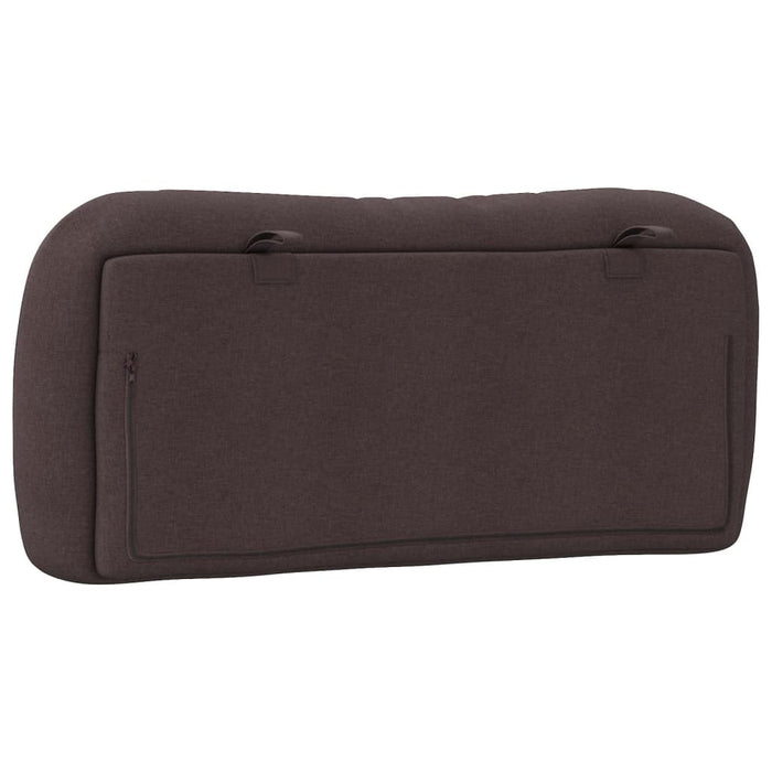 Pernă pentru tăblie de pat Hvar maro închis, 80 cm, material textil WALTI