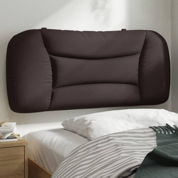 Pernă pentru tăblie de pat Hvar maro închis, 80 cm, material textil WALTI