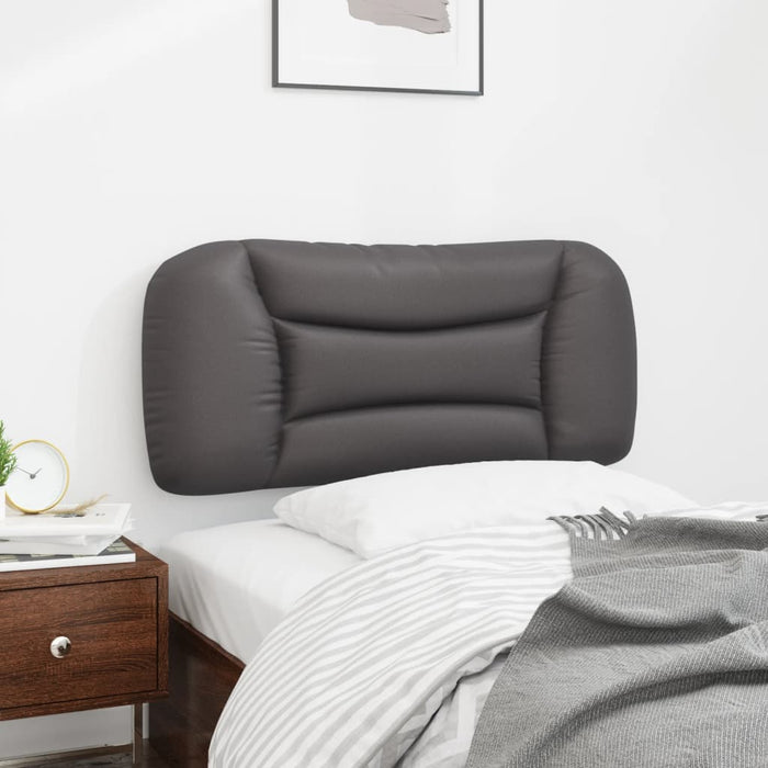 Pernă pentru tăblie pat, Hvar, gri, 80 cm, piele artificială WALTI