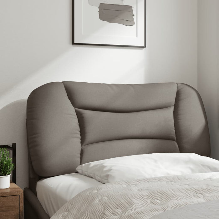 Pernă pentru tăblie de pat, Hvar, gri taupe, 90 cm, material textil WALTI