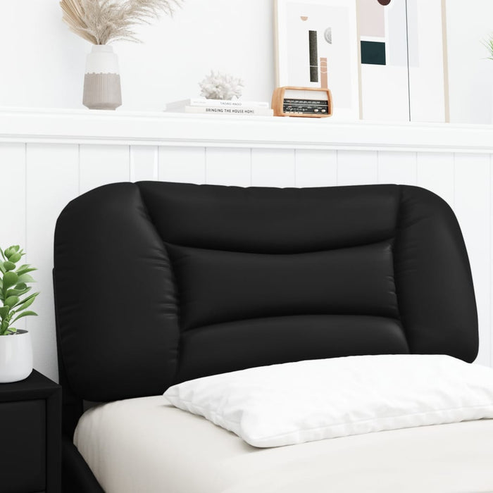 Pernă pentru tăblie pat, Hvar, negru, 90 cm, piele artificială WALTI