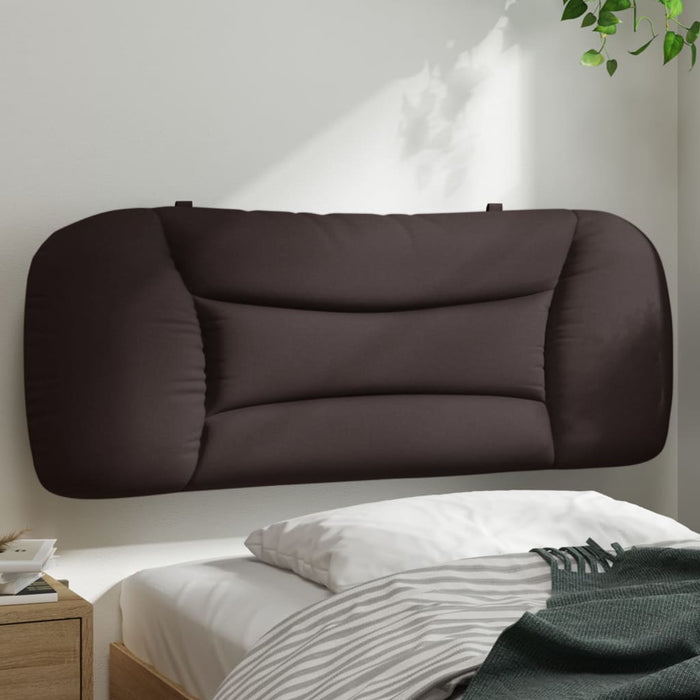 Pernă pentru tăblie de pat Hvar maro închis, 100 cm, material textil WALTI