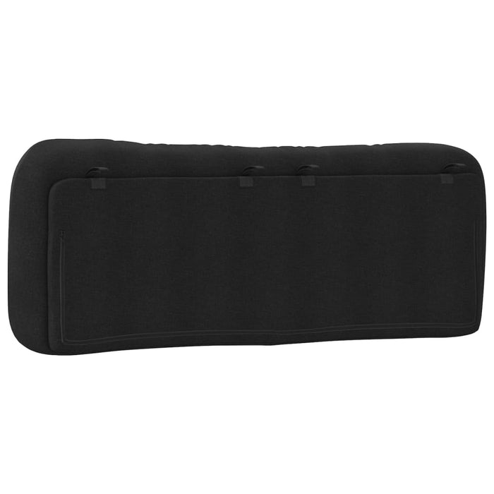Pernă pentru tăblie de pat, Hvar, negru, 120 cm, material textil WALTI