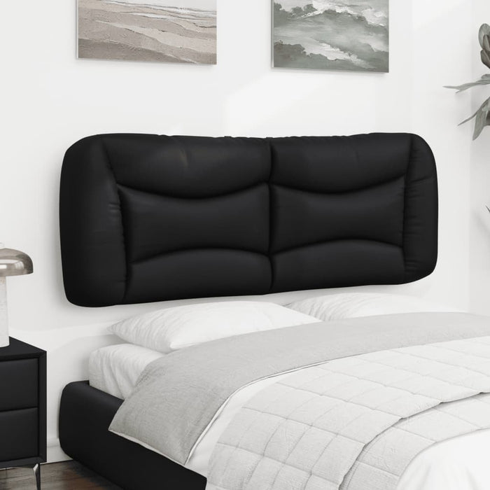 Pernă pentru tăblie pat, Hvar, negru, 120 cm, piele artificială WALTI