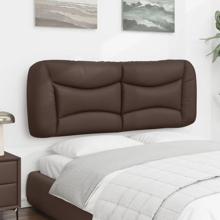 Pernă pentru tăblie pat, Hvar, maro, 120 cm, piele artificială WALTI