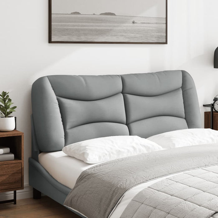 Pernă tăblie de pat, Hvar, gri deschis, 140 cm, material textil WALTI