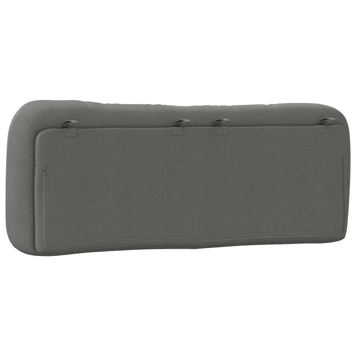 Pernă pentru tăblie de pat, Hvar, gri închis, 140 cm, material textil WALTI