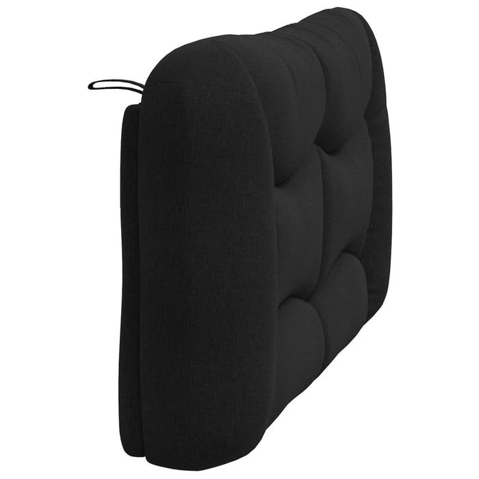Pernă pentru tăblie de pat, Hvar, negru, 140 cm, material textil WALTI