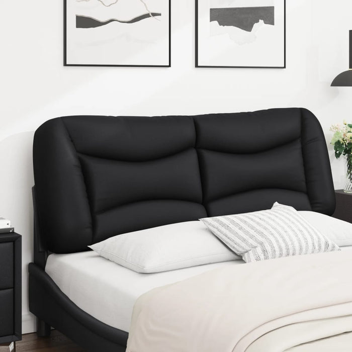 Pernă pentru tăblie pat, Hvar, negru, 140 cm, piele artificială WALTI